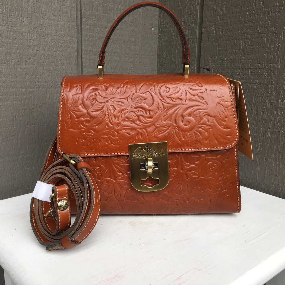 New Patricia Nash Chauny Satchel top handle crossbody purse NWT Florence